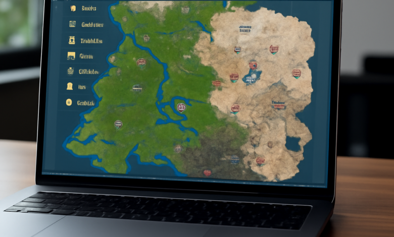 satisfactory map