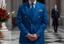 trump blue suit funeral: Defiance or Design?